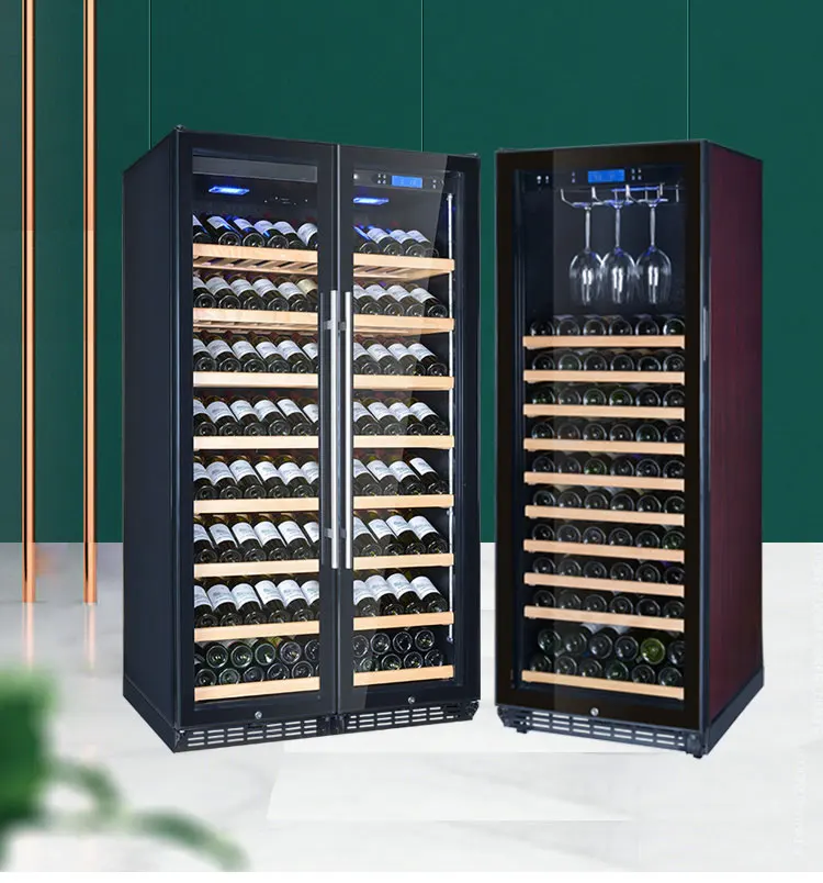 Factory High Quality Furniture Commercial Bottle Mini Wine Cooler Refrigerator For Hotel With LED Light