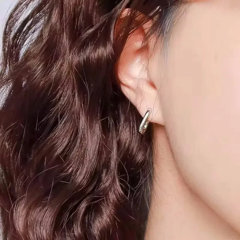 Prevent Allergy Stud Earrings France Fashion Vintage Handmade U-Shape Circle Bride Jewelry Gifts
