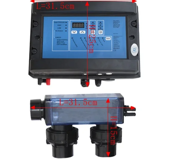 

2 in 1 automatic dosing 50g chlorine salt chlorinator for swimming pool
