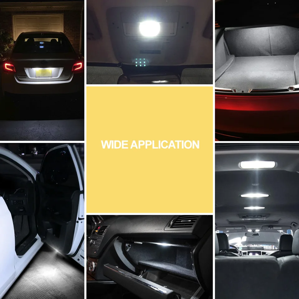 Luz De Lectura Continua Con Decodificación LED Para Automóvil, Doble
