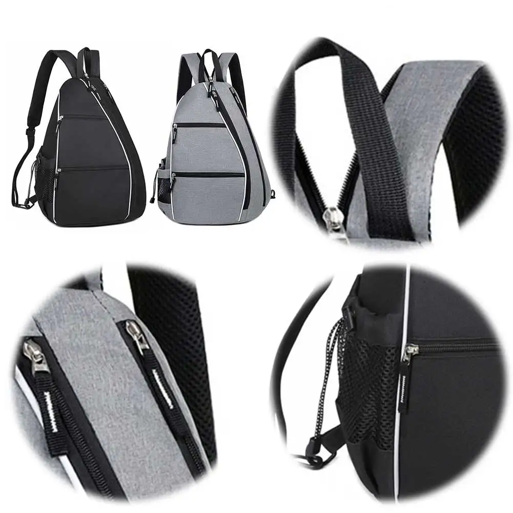 Pickleball Bag Racketball Sling Bag Multifunctional Pickleball Paddle Backpack Multi-pockets Large Capacity Outdoor Sports Bag