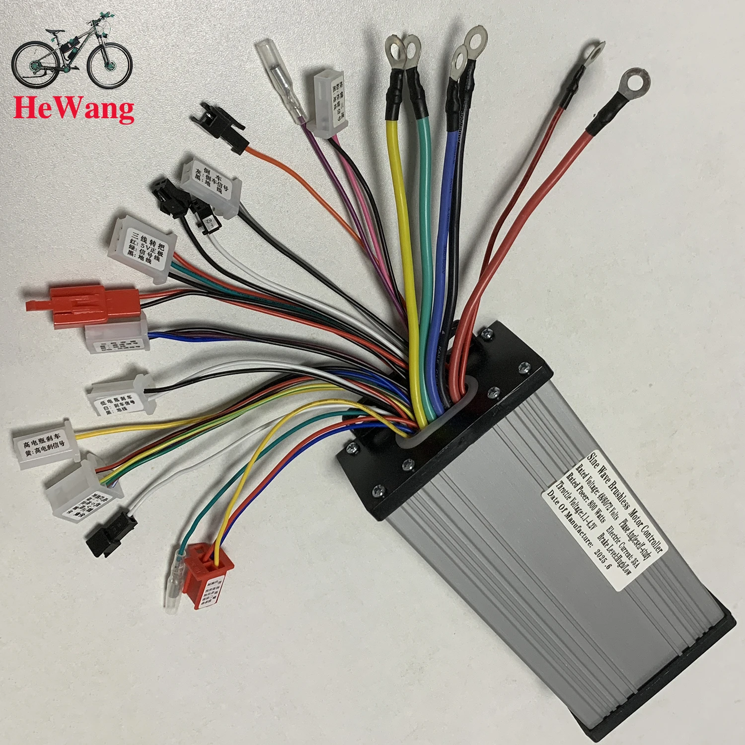 48V 52V 60V 72V 750W 800W E-bike Sine Wave Brushless Controller MAX 35A three-mo