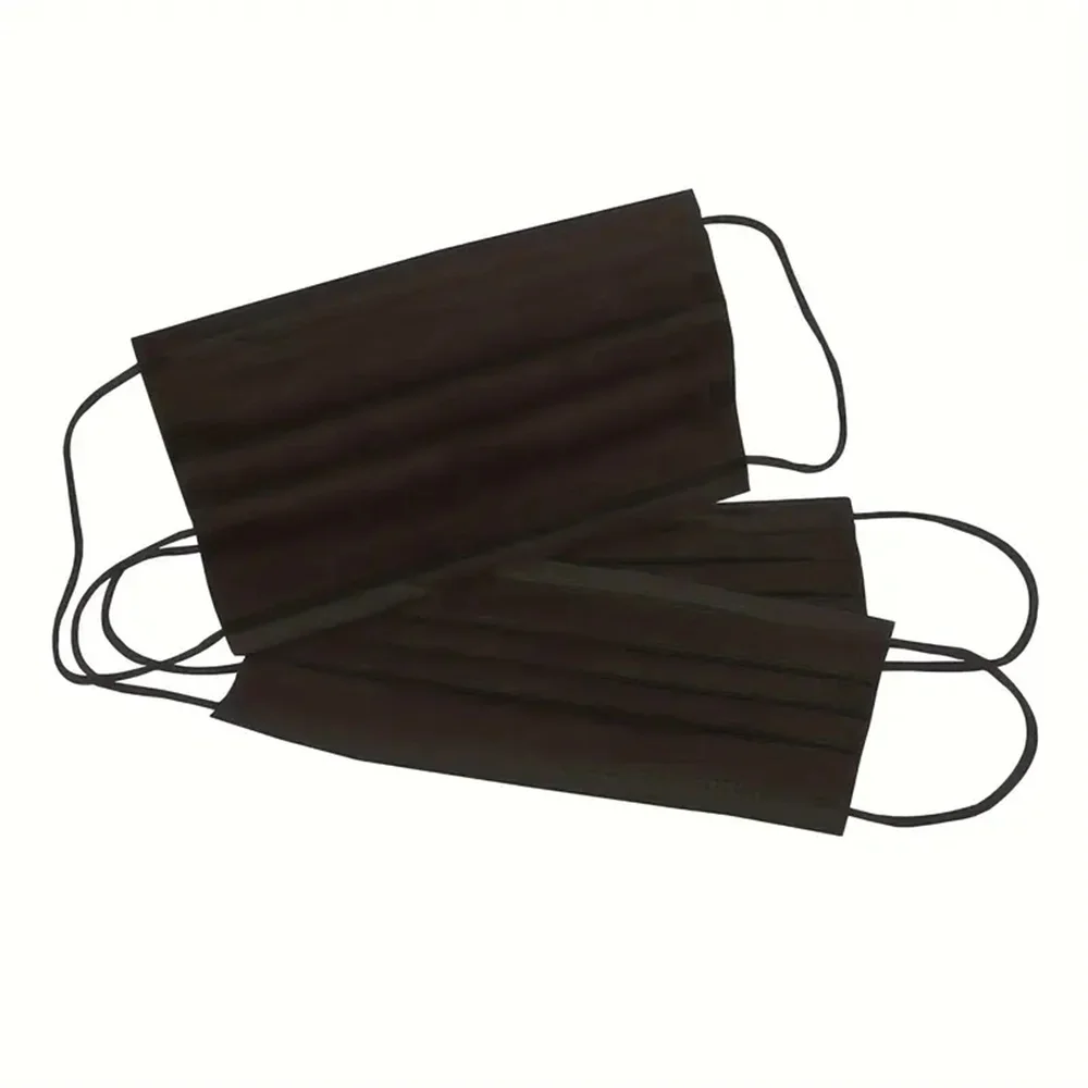Disposable Face Masks 3 Layers Ply Filter Nonwove Anti Dust Breathable Protective 200pcs Adult Mouth Mask