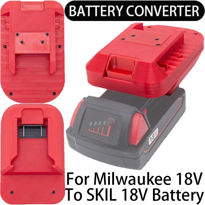 Battery Adapter for Milwaukee 18V Li-ion to SKIL Nickel Battery Converter Portable Adapter Power Tool Accessories