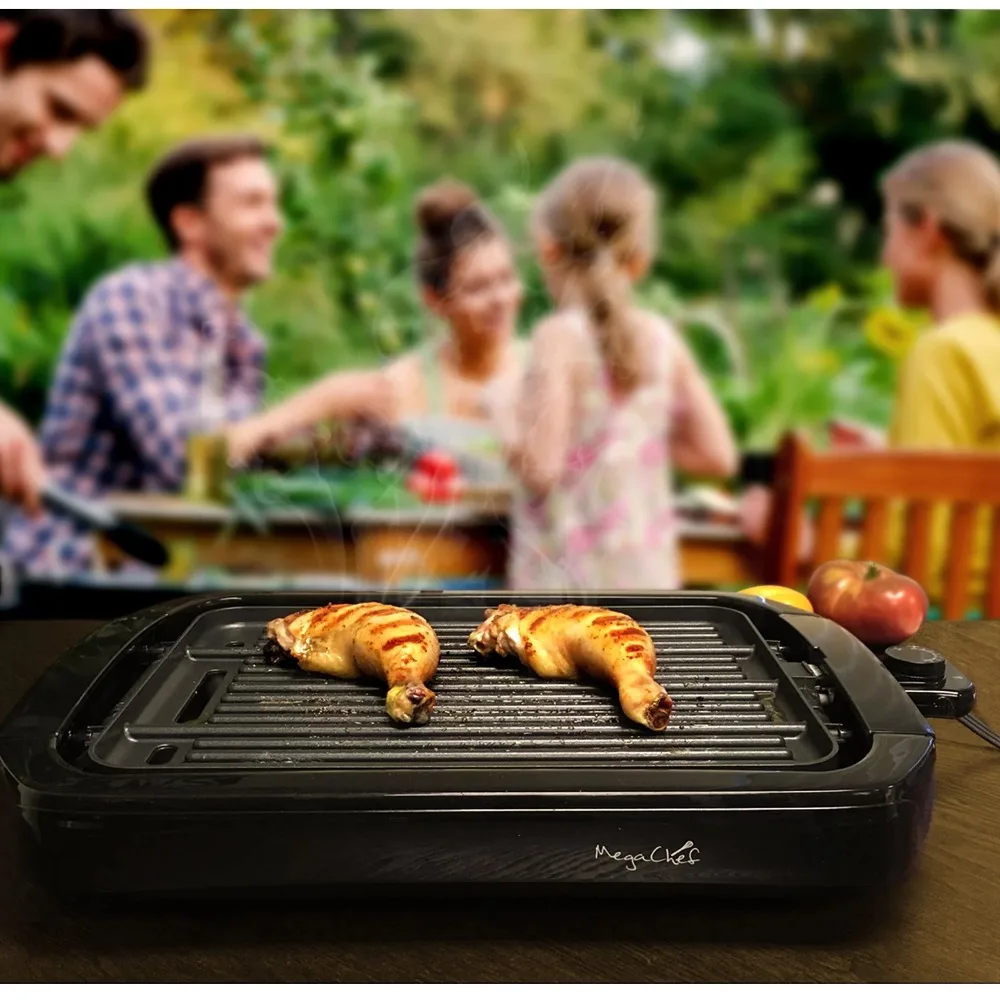 MegaChef Dual Surface Reversible Indoor Grill and Griddle Dracouse