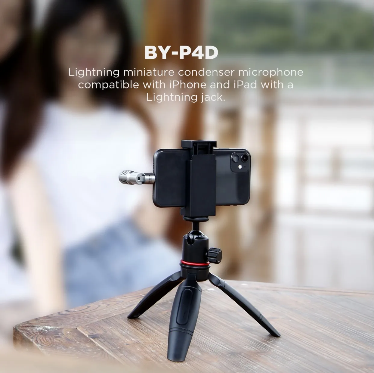 BOYA BY-P4 Smartphone Microphone Omnidirectional Condenser Portable Mini Mic Plug and Play for PC Camera Streaming Blogger Vlog