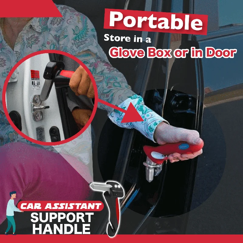 Car Assistant Support Handle Multi-function Safety Door Aider Handles Assist Hammer Bar Parts Window Breaker With LED