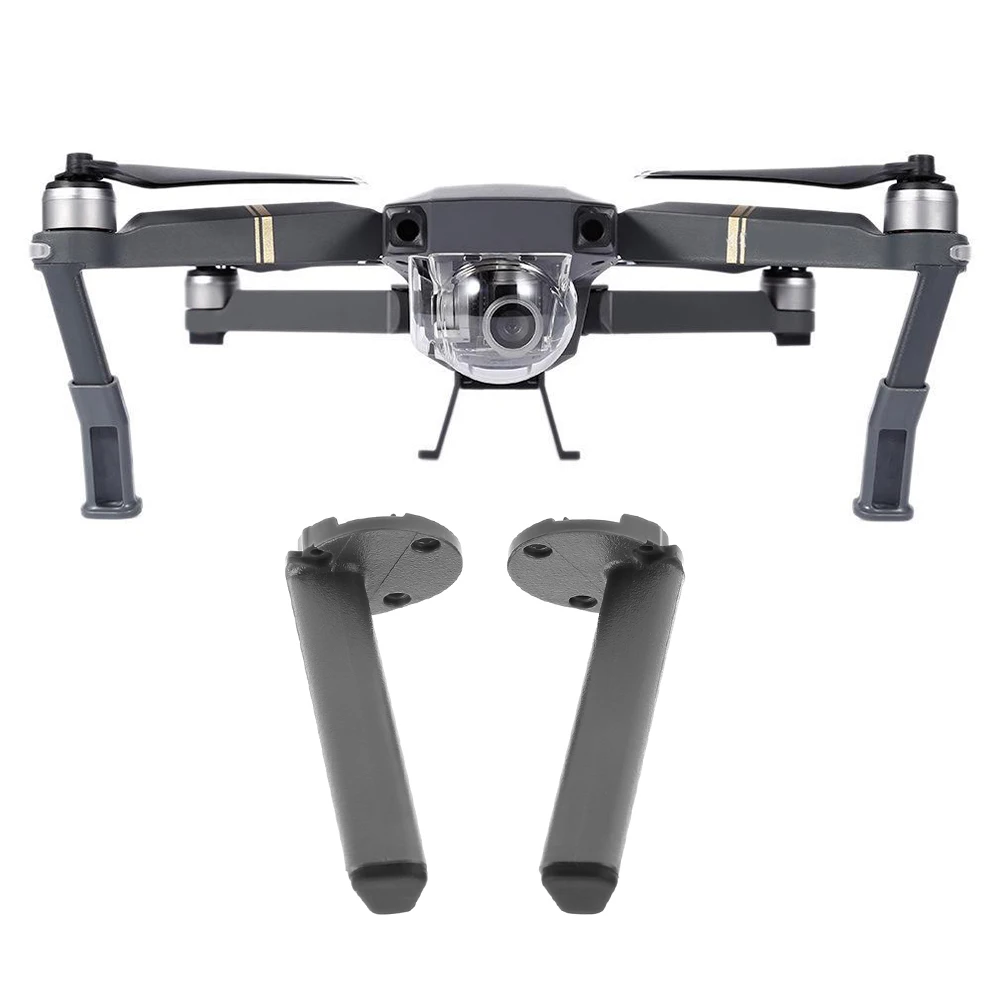 Deux bras de train d'atterrissage avant pour DJI Mavic Pro, lot de pièces de rechange présenté côte à côte.