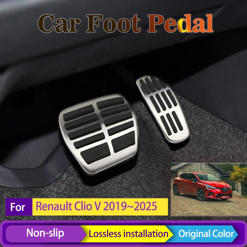 Pedali Auto per Renault Clio V Renault lutpecia Mitsubishi Colt BF 2019 ~ 2025 resto pedale freno acceleratore Pad Auto accessori