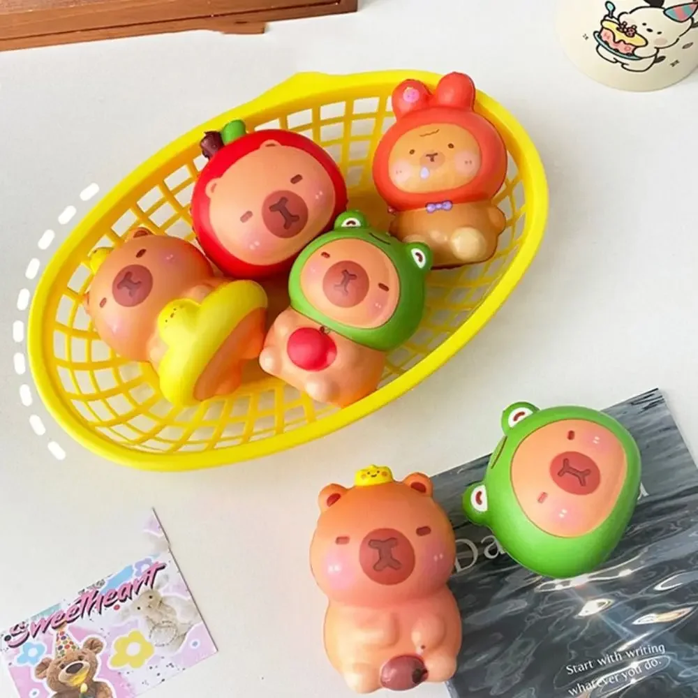 Capybara Squeeze Toy Cute Cartoon Fidget Toy Pinch Kneading Toy Decompression Toy Kid Party Favor 3