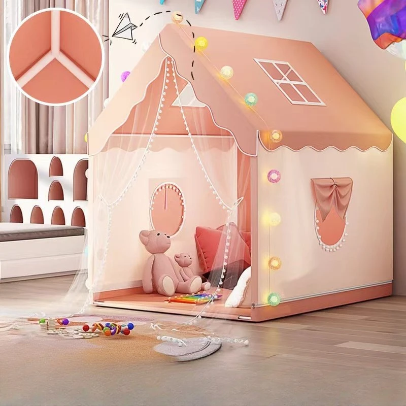 Indoor Folding Kids Tents Tipi Baby Play House Girls Princess Castle Child Room Toy House Kid Bed Game Large Children Toy Tents