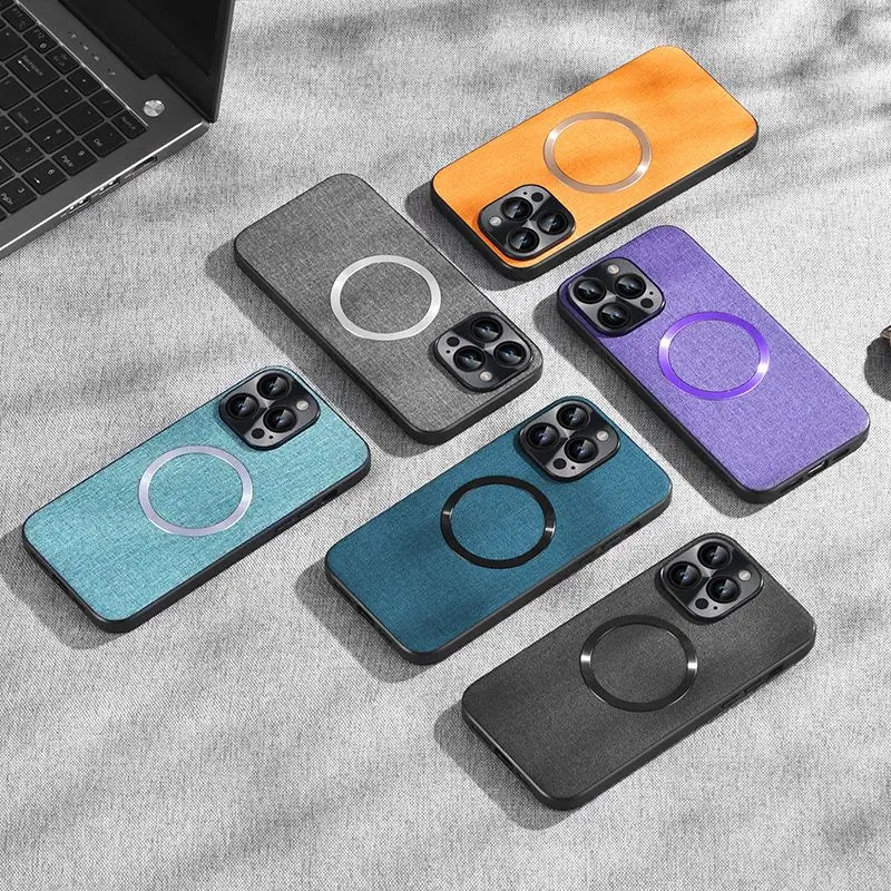 iPhone Fabric Magnetic Case with Wireless Charge 2