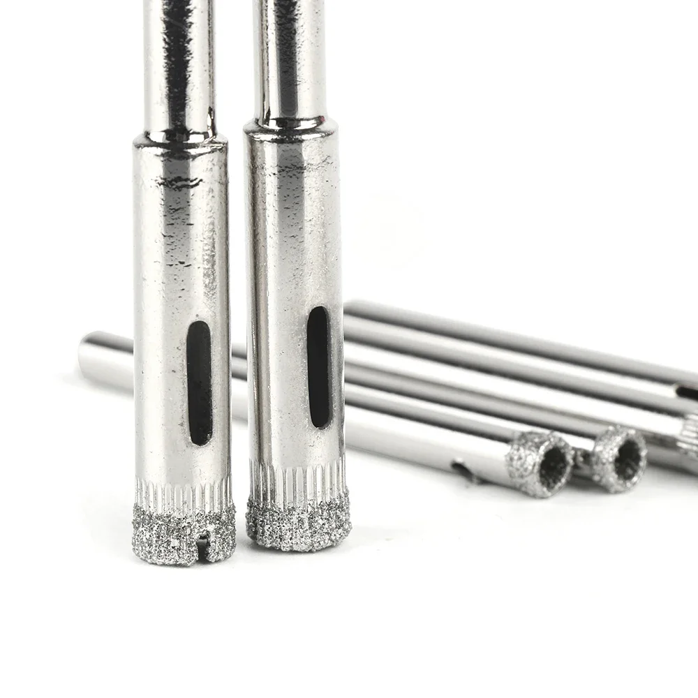 다이아몬드 코팅 코어 구멍 톱 드릴 비트, 타일 세라믹 유리 드레멜 액세서리, 3mm, 4mm, 5mm, 6mm, 8mm, 10 개 세트