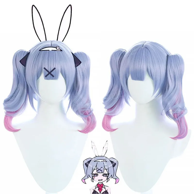 Miku Rabbit Hole Cosplay Wig Heat Resistant Role Play Idol Vtuber Headwear Heat Resistant Synthetic Halloween Role Play