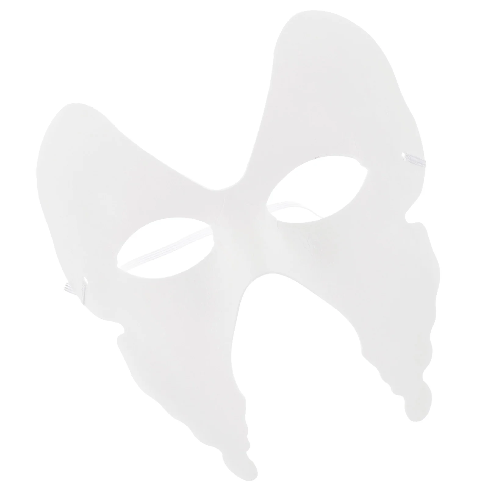 

6 Pcs Mardi Gras Party Masks White Masquerade DIY Butterfly Halloween Craft Blanks Mash up Pulp Paper