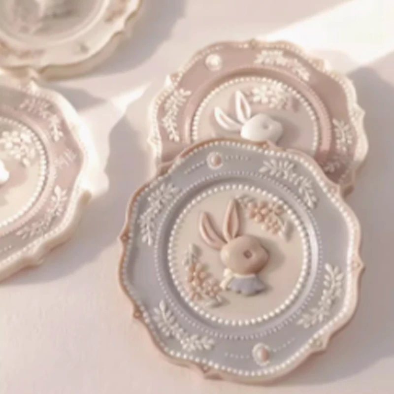 Vintage lotus Sealing Wax Stamp Head Multi-Layer Special-Shaped 3d Relief envelope Invitation decoration Children'S Diy Toy