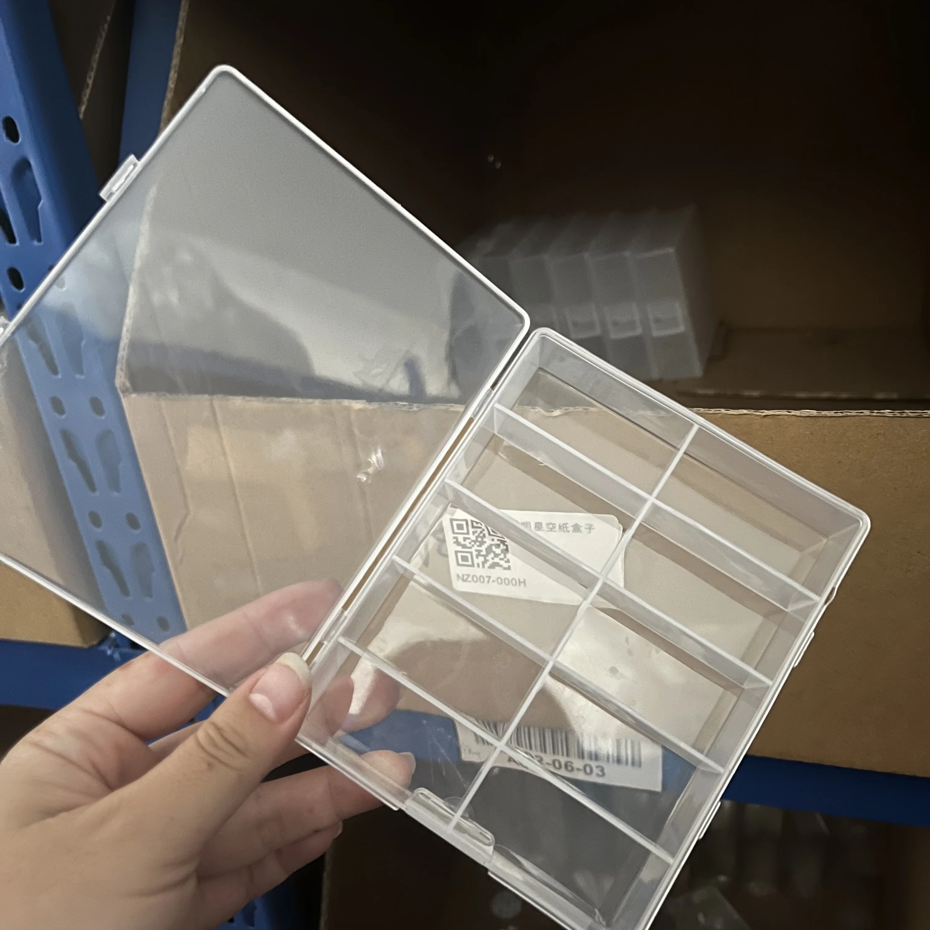 Transparent Nail Art Storage Box for Jewelry Beads and Nail Accessories