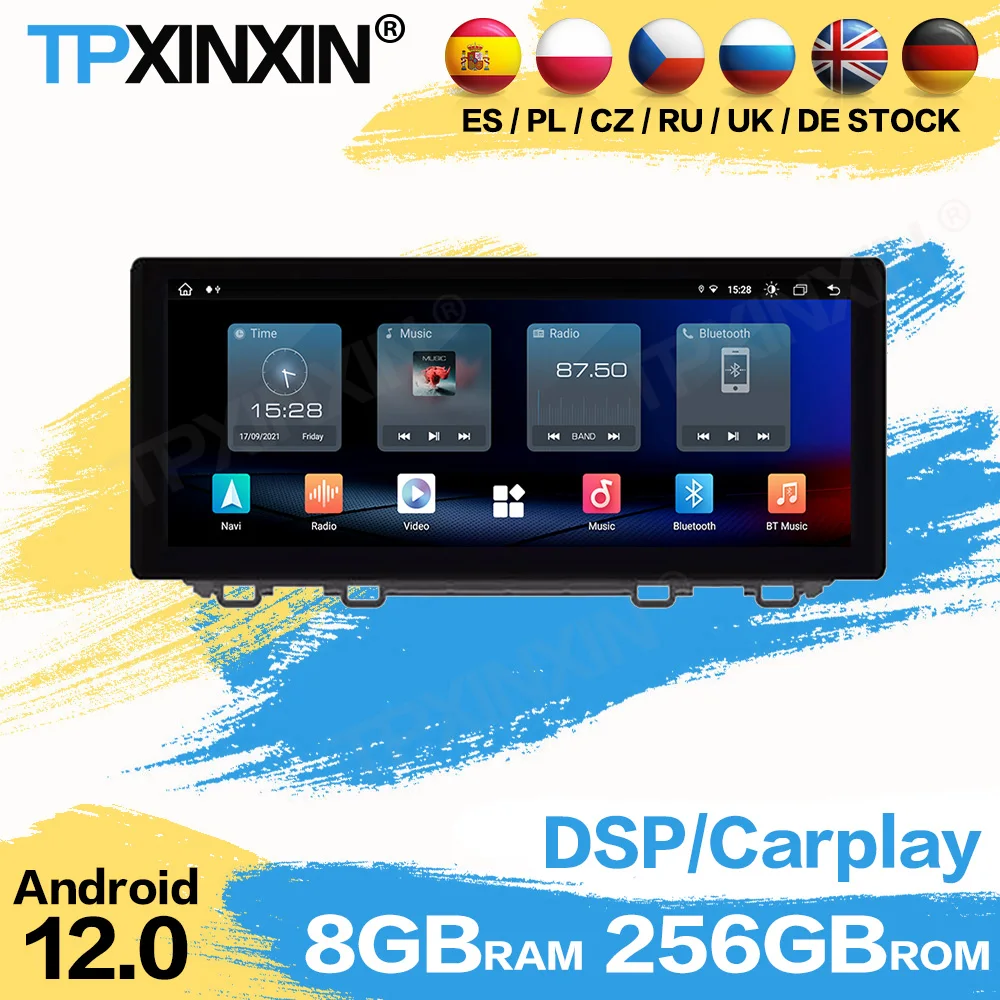 

12.3 Inch Multimedia Car Stereo Radio Receiver Android 12 For Honda CRV Breeze 2017 2018 2019 2020 2021 GPS Navigation Head Unit