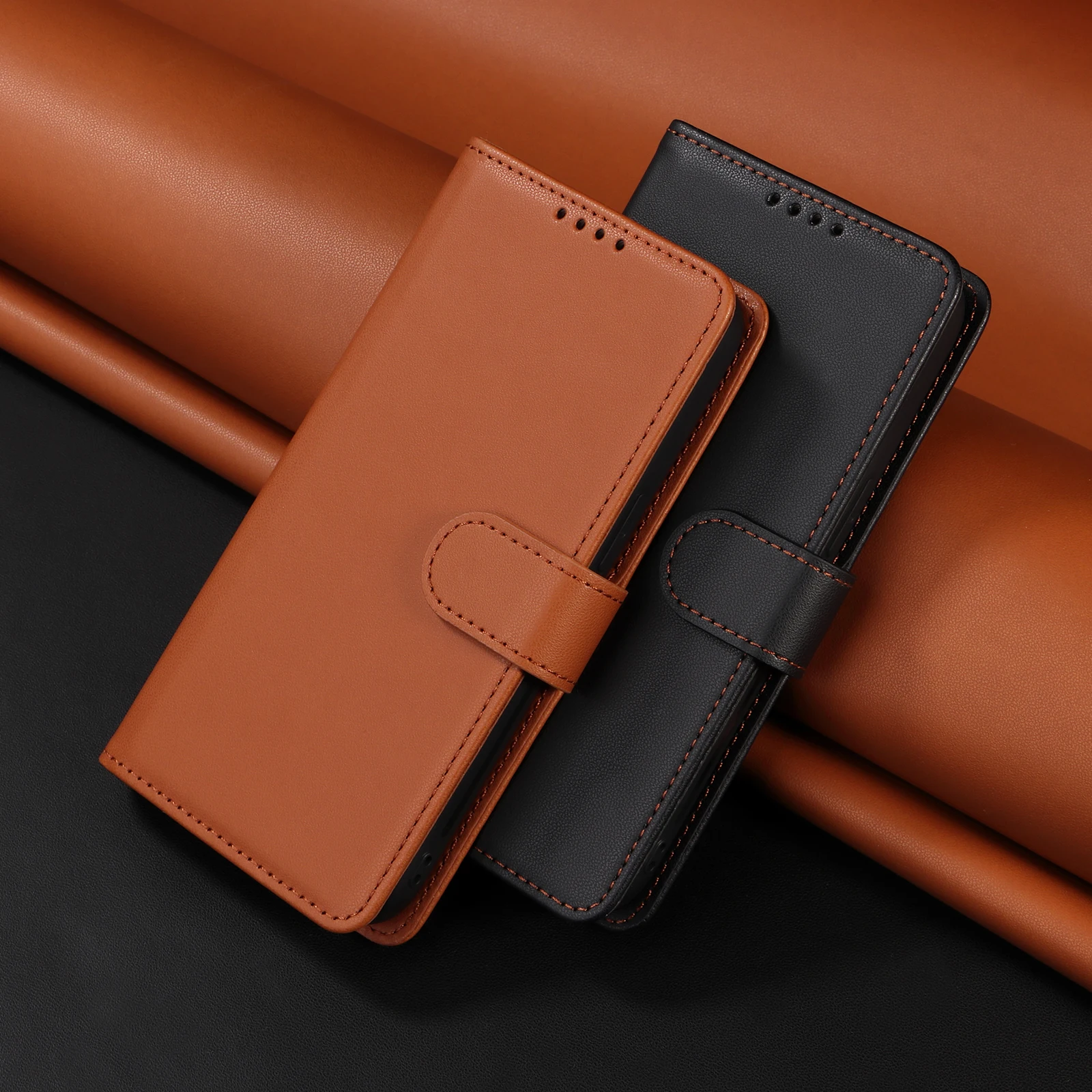 Versatile 2-in-1 Detachable Leather Wallet Case with Magnetic Book Stand Cover