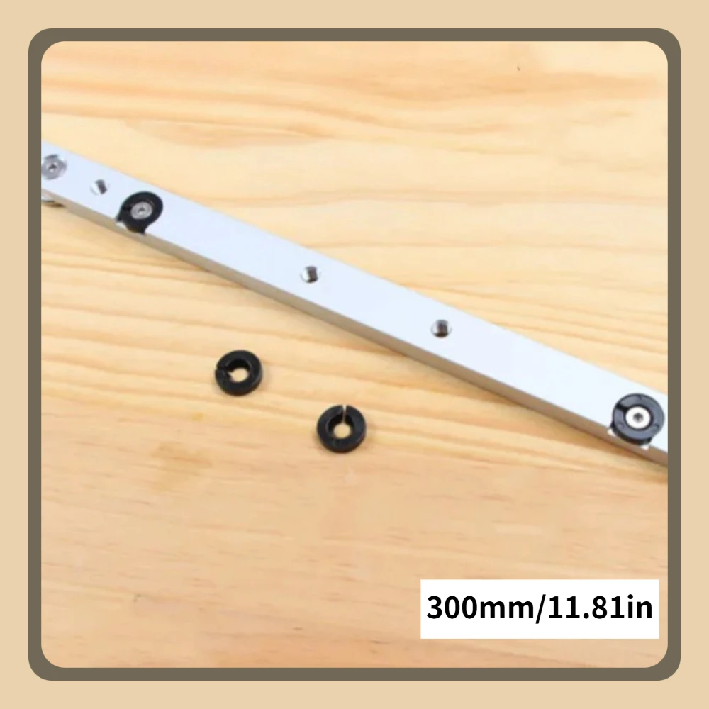 300/450 mm Aluminiumlegierung T-Nut Track Gehrungsstange Slider Gauge Rod für Präzisionsbearbeitung Tischler Tischkreissäge DIY Tischlerwerkzeug – Detail 7