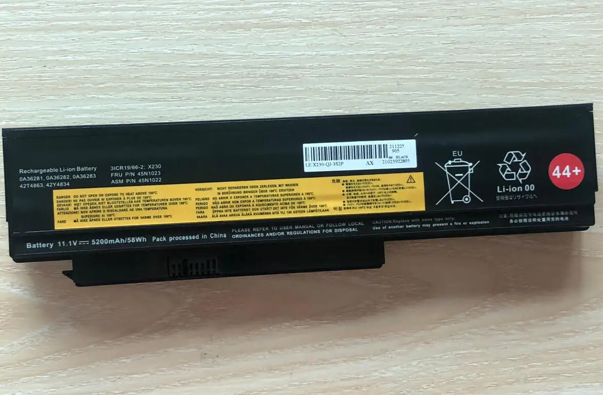 Bateria do Portátil para Lenovo Thinkpad X230 X230i 45n1025 45n1024 45n1033 45n1172 - Imagem 5
