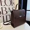 Women Backpack Purse with Adjustable Strap PU Leather Shoulder Bag Solid Color Handbag Casual for Shopping School Commuter 4