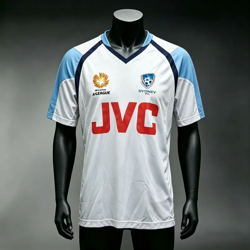Retro Sydney 07-09 Fußballtrikot für Herren, Jugendliche und Kinder, schnelltrocknend, kurzärmelig, Australian League Classic Match Fan Fußballuniform
