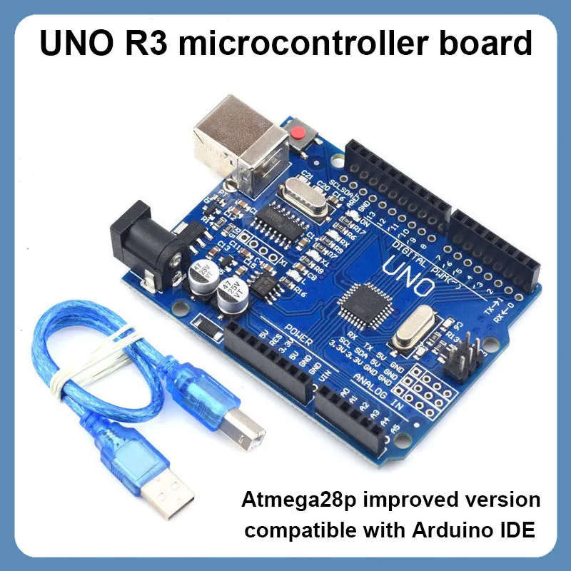 Scheda Di Sviluppo Uno R3 Atmega328P Ch340 / Atega16U2 Compatibile Con Cavo Per Scheda Di Espansione Arduino R3/R4 Uno Proto Shield