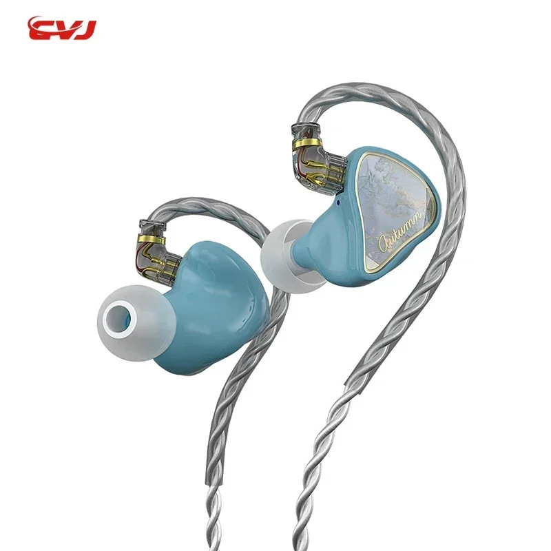 

CVJ Demon 1BA+1DD Best in Ear Wired Hifi IEM Earphones Hybrid Driver DJ Sport Ring Iron Resin Mirror CSN CSA Monitor Headphones