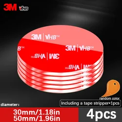 Premium Transparent Double - Sided Adhesive Tape - Strong, Residue - Free and Versatile - 50 - 50mm (Round - 4 pcs)