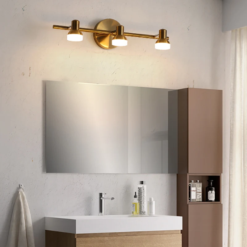 LED Wall Lamp Modern LED Wall Lamp Mirror Headlight For Bathroom Bedroom Home Decor Fixtures Makeup Lustre Simple Wall Sconce AC 110V220V