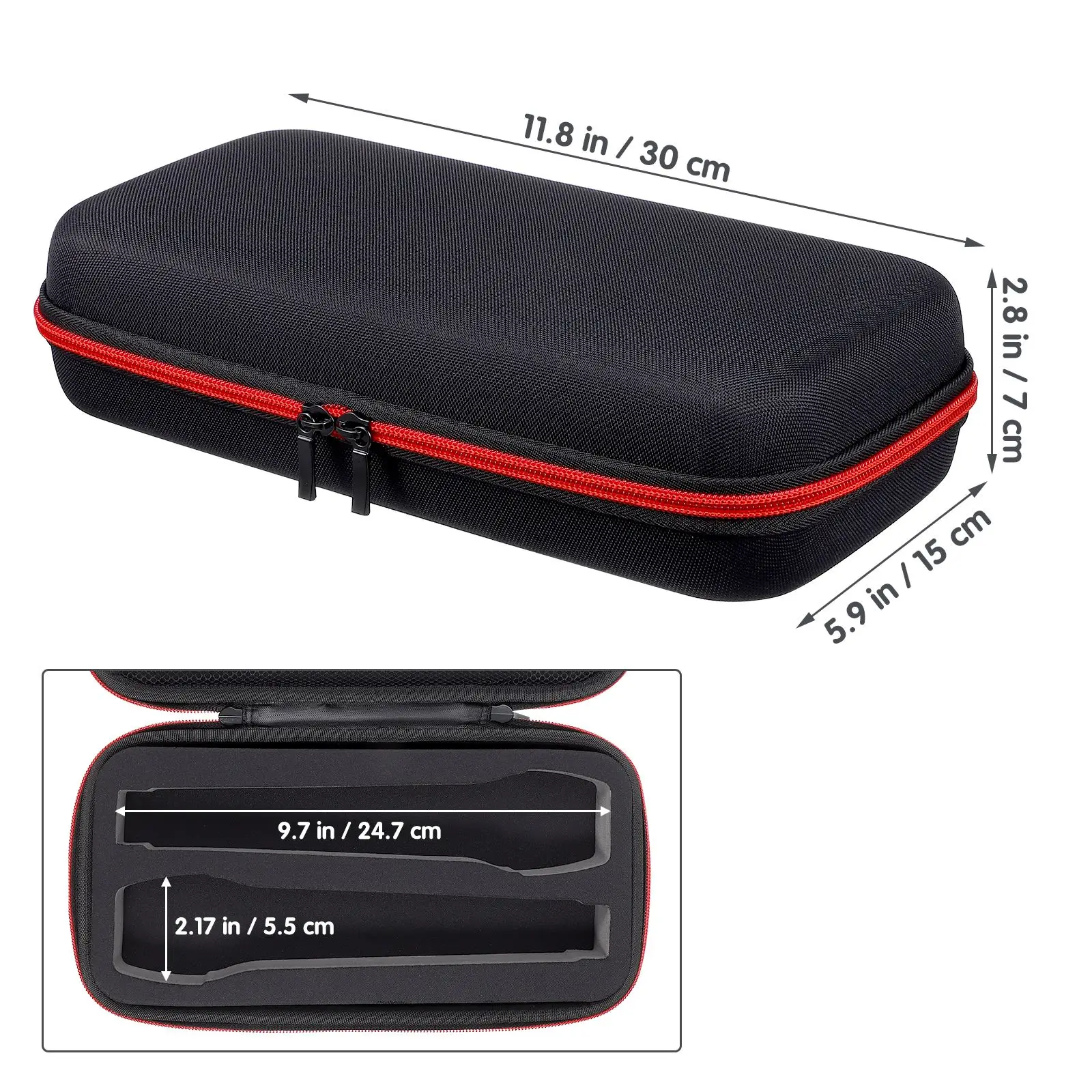 Microphone Carry Bag Microphone Storage Bag Microphone Storage Box Shockproof Drop Proof EVA Bag Wireless Microphone Case