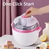 IL Ice Cream Maker,Mini Electric DIY Frozen Fruit Freezer Smoothie Blender Portable Automatic Ice Cream Machine Home Kitchen 3