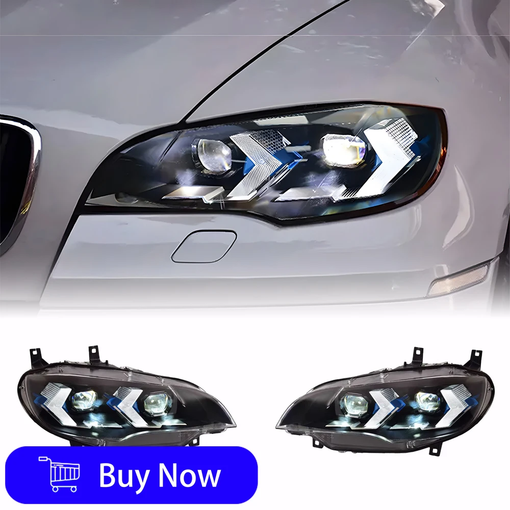 For Automatic Headlight Assembly Upgrade New LED Projection Lens Tool Accessories BMW X6 E71 28i 35i 40i 50i 2008-2013 1