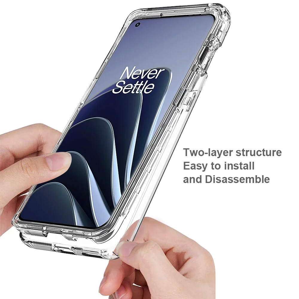 TANYO Cover per Oppo A73 5G, Custodia TPU/PC Hybrid Custodie con 360° Supporto, Antiurto Guscio Protezione Bumper Case Caso, Blu