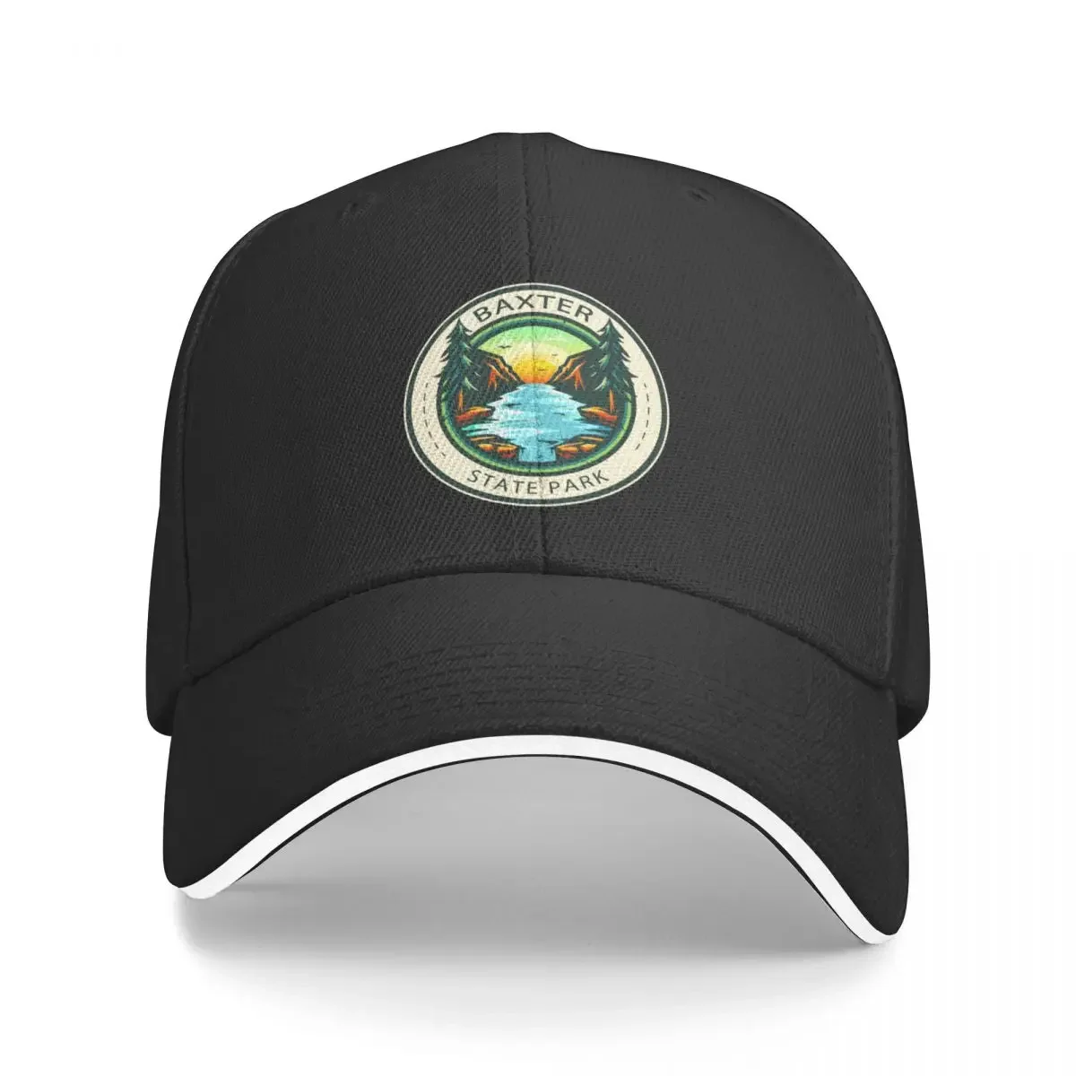 

Baxter State Park Maine Badge Baseball Cap black Kids Hat Women Beach Fashion Men's