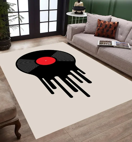 Neon Cassette Tape Rug 90s Music Room Decor Rug Old School Boom Box 80s ...