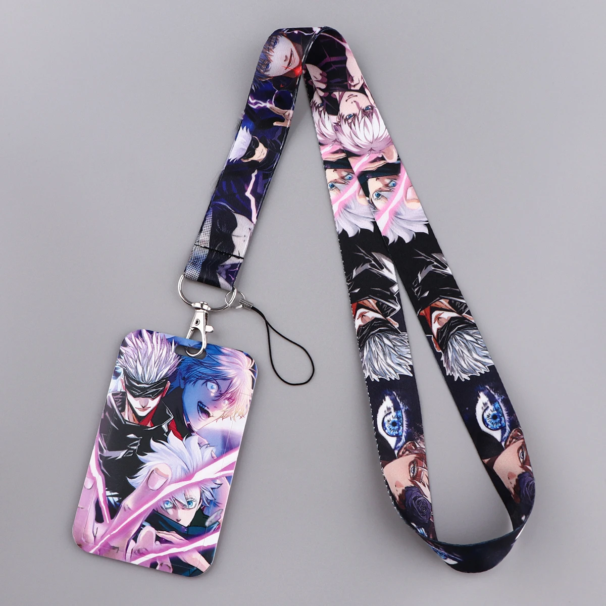 Jujutsu Kaisen Anime Keychain Lanyard Gojo Satoru Phone Charm Cell Phone  Neck Strap Lanyards for Key ID Badge Keycord Holder