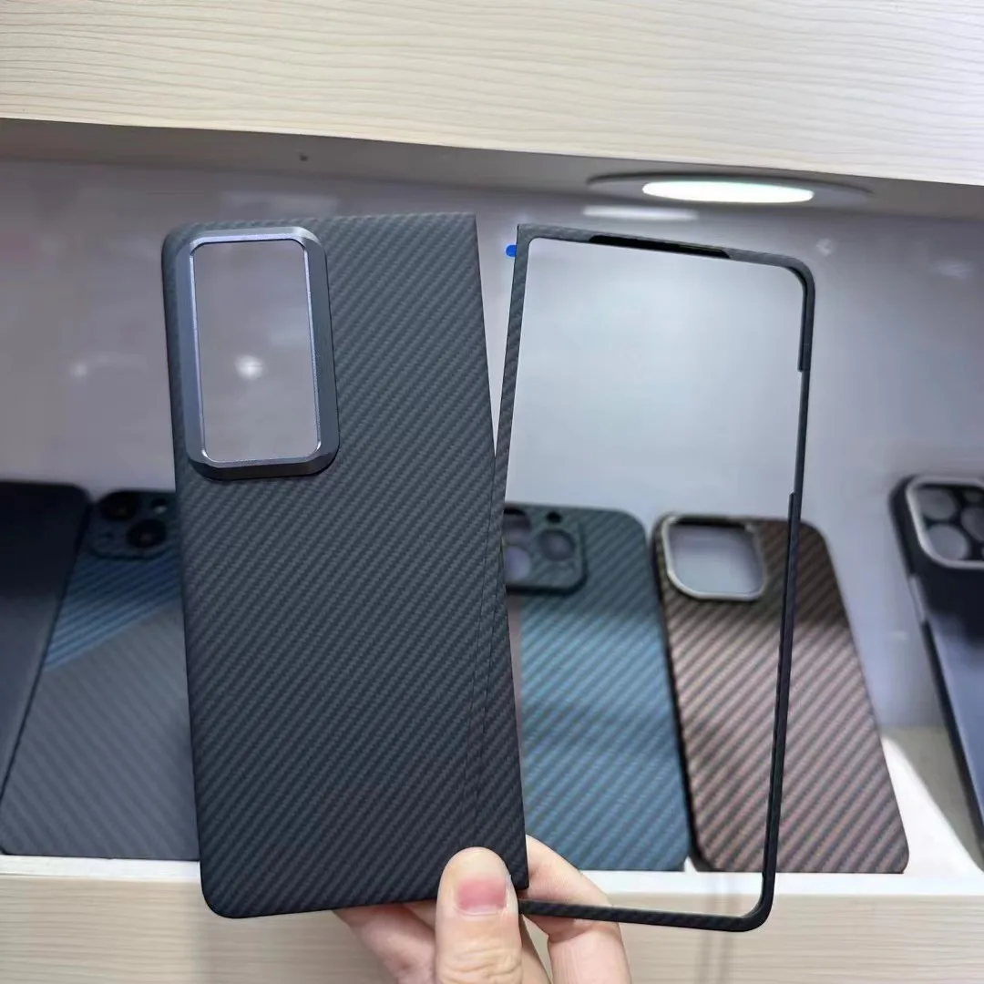 MagSafe Carbon Fiber Case For Honor Magic V2 Carbon Fiber Case Cover Aramid Fiber Shockproof Protection Cover Phone Accessories