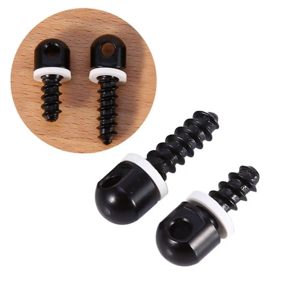 2Pcs Sling Swivel Screws w/White Spacers Carbon Steel Sling