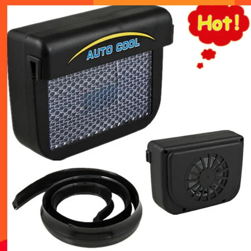 

Car Ventilation Fan Radiator System Solar Powered Car Auto Cool Air Vent Cooling Fan Cooler With Rubber Stripping