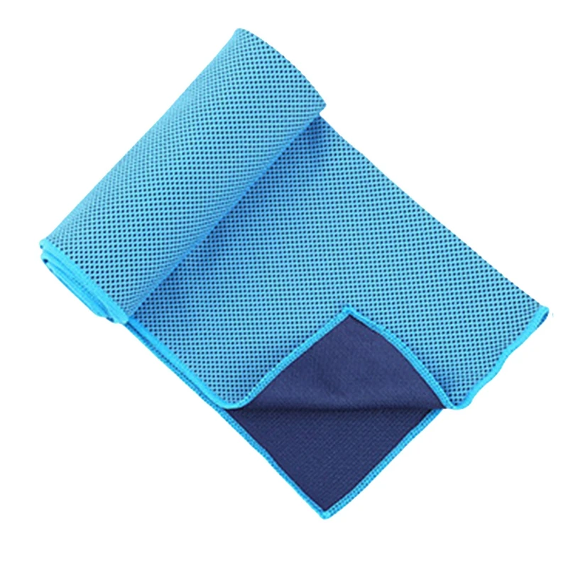 

Ice Silk Towel Sports Instant Cooling Ice Towel Portable Outdoor Travel Fitness Running Swim Towel Silicone Bag