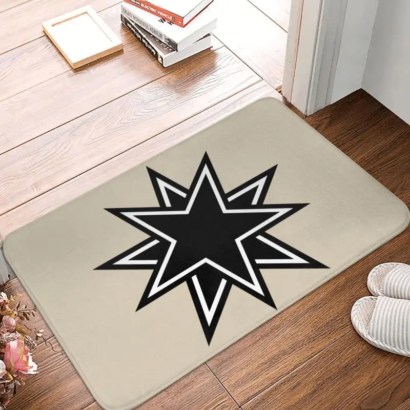 Cowboy Star Floor Door Kitchen Tappetini Da Bagno Antiscivolo Zerbino Per Interni Tappeto D'Ingresso Per Garage