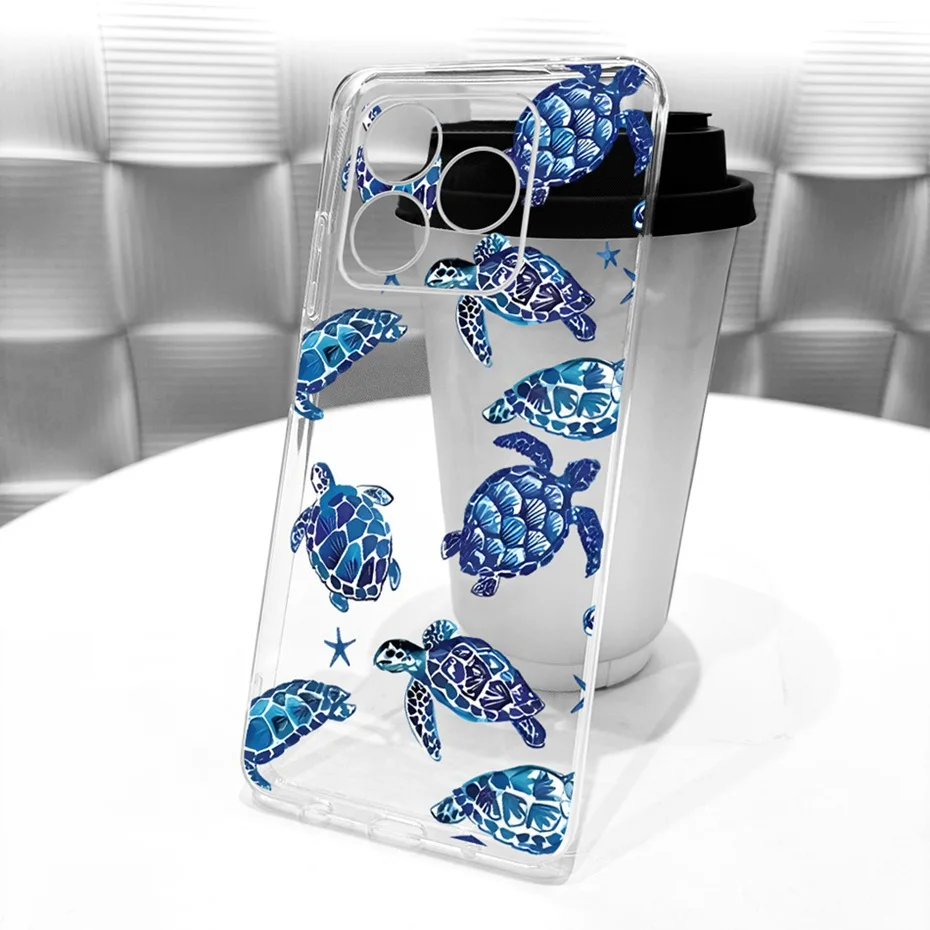 Clear TPU Case with Newest Style Pattern - Protective Back Cover Bumper