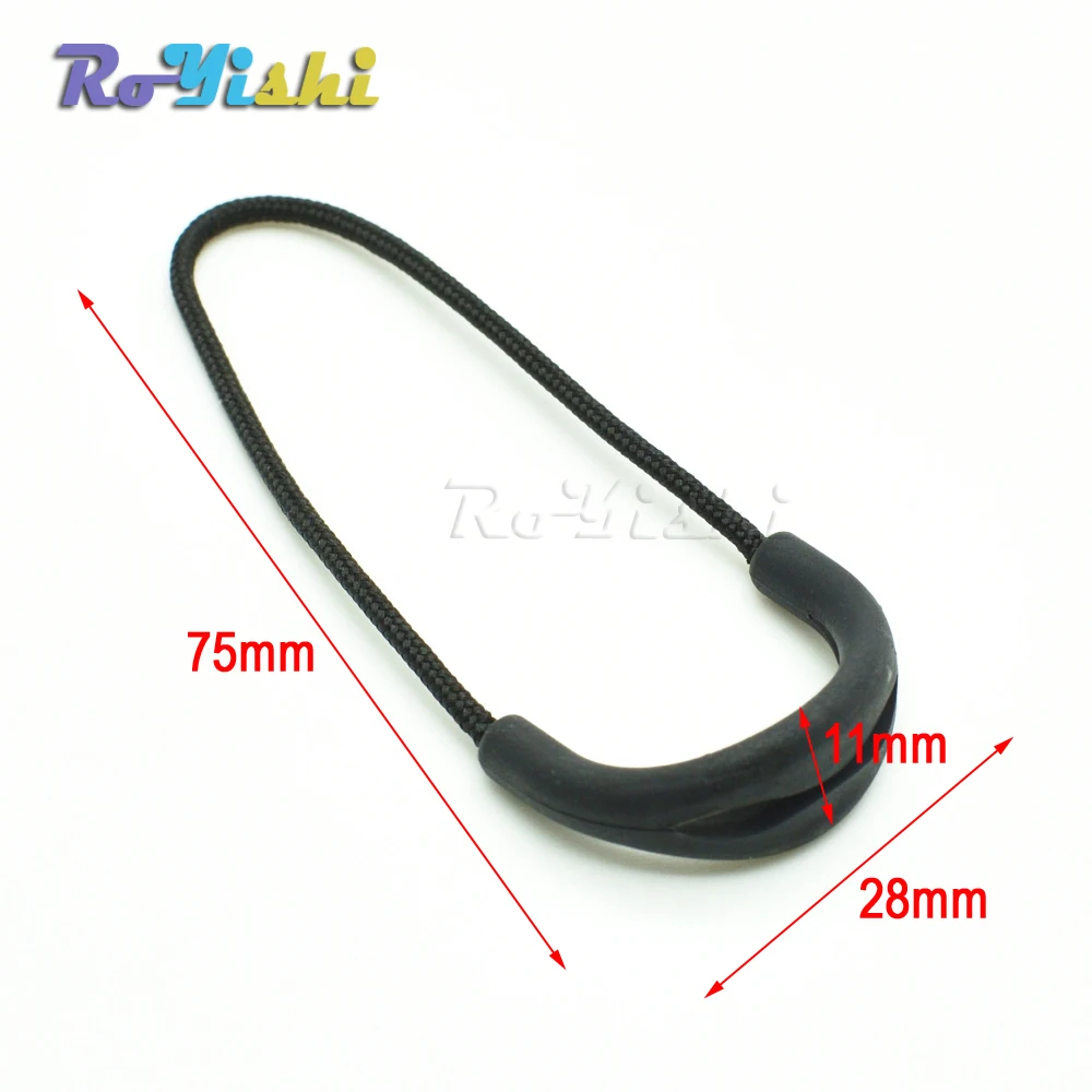 100pcs/pack Mix Color U Shape Cord Zipper Pull Strap Lariat For Apparel Accessories