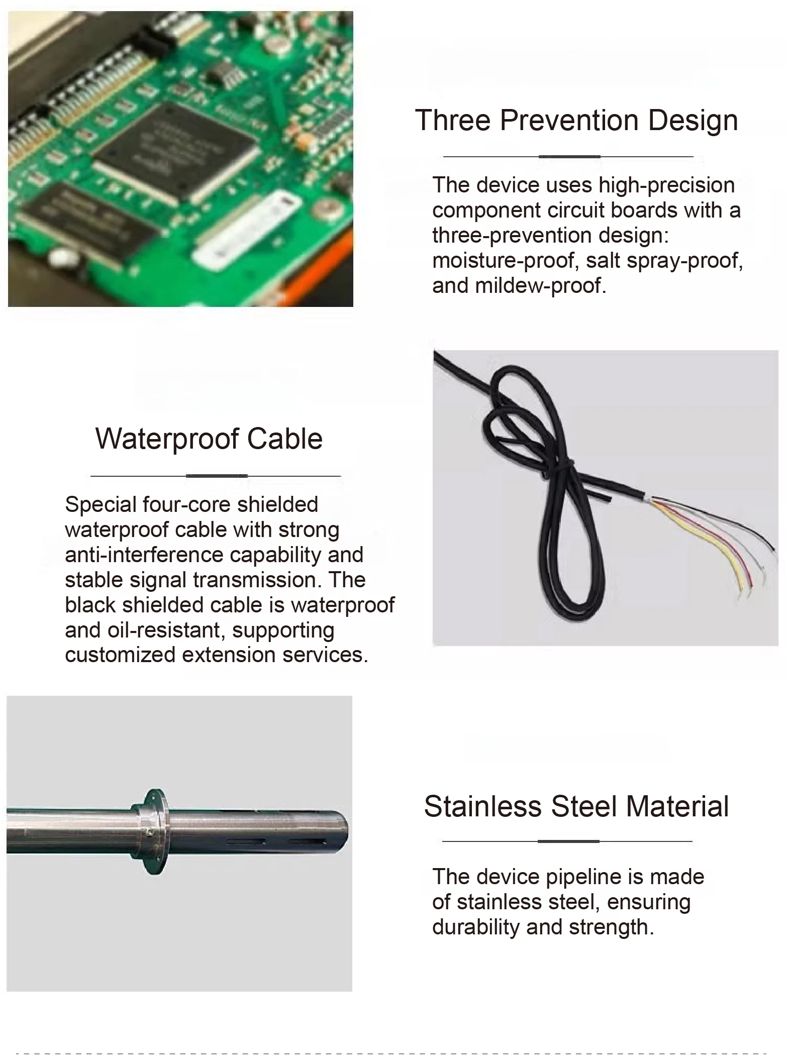 QT-G10QS Duct Type Ozone Sensor Transmitter RS485 4-20mA 0-10V O3 Detector Range