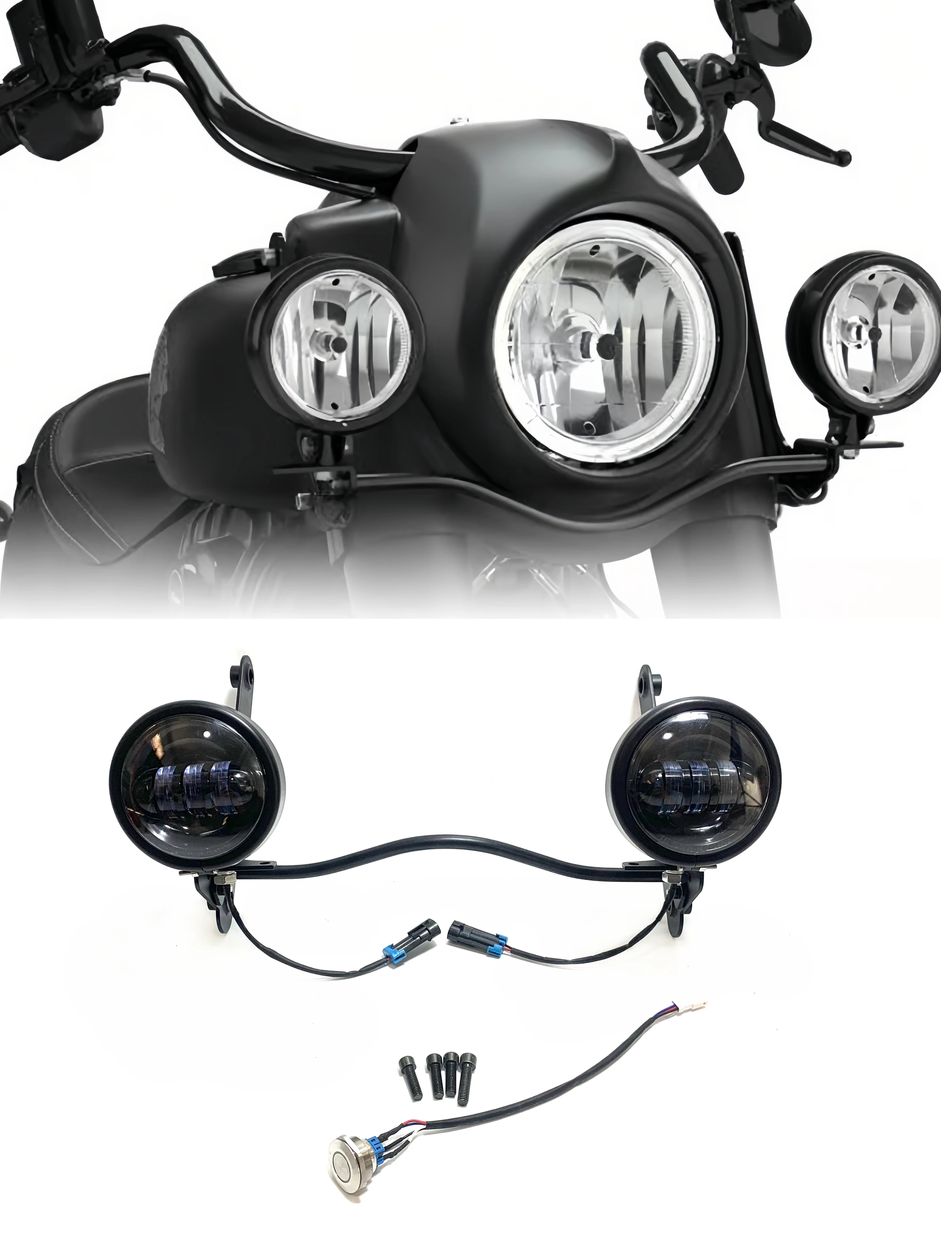 Gruppo Fendinebbia Per Moto Faro Fendinebbia Per Indian Springfield Dark Horse Dark Horse Chief Classic Moto Accessori