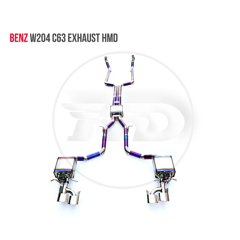 

HMD Titanium Alloy Exhaust Pipe Catback is Suitable for Benz W204 C63 Auto Modification Electronic Valve