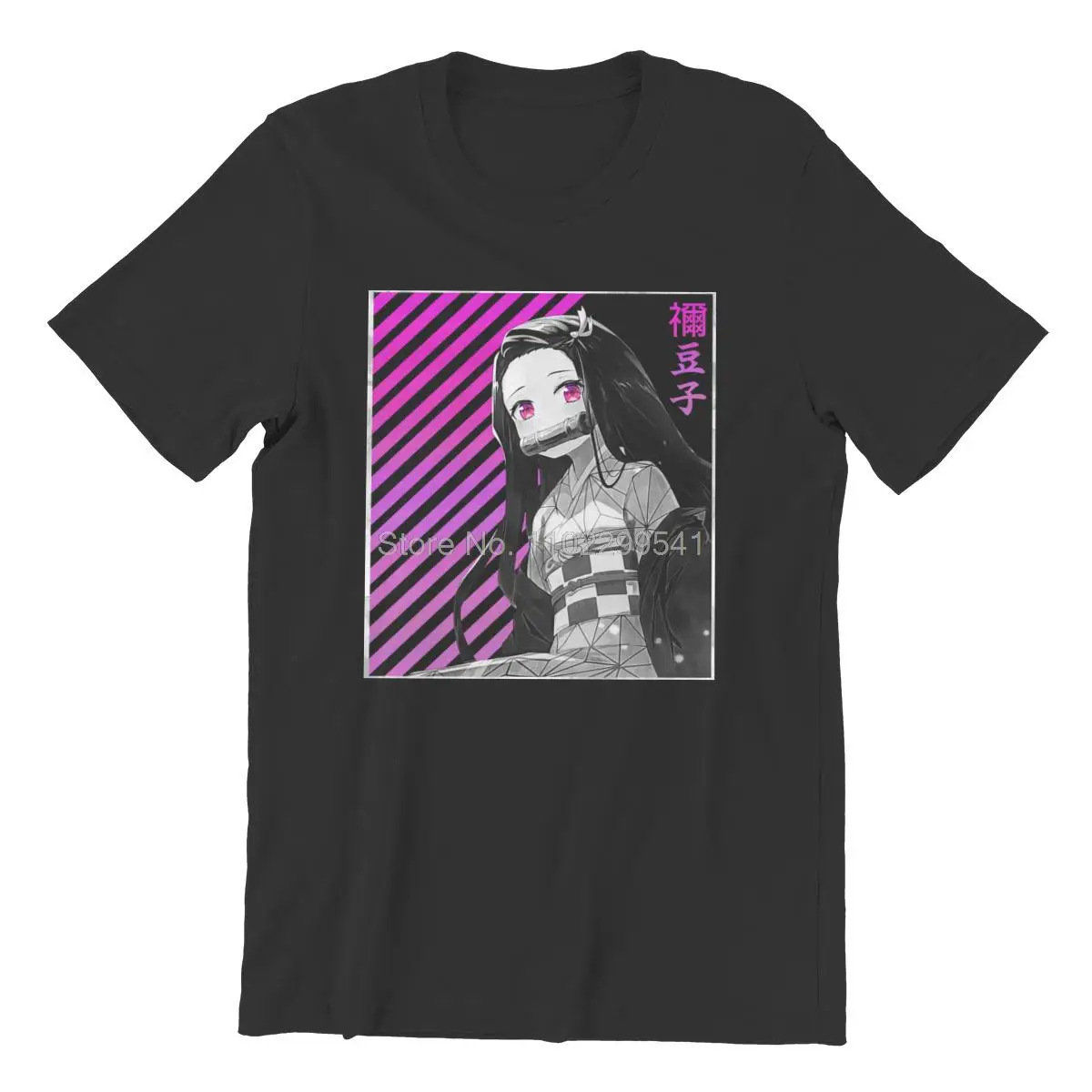 

Men's T-shirt Nezuko1168 Print Men Cotton Tshirt Hip Hop Tees Tops Harajuku Streetwear Anime Oversize T Shirt