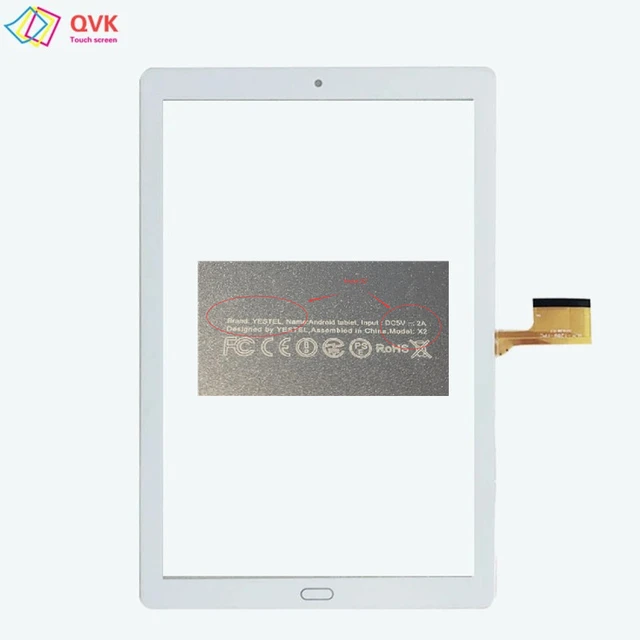 Remplacement d'écran Tactile pour YESTEL X2 Android 10.0 Quad Core 10.1  10.1 Pouces Tablette PC